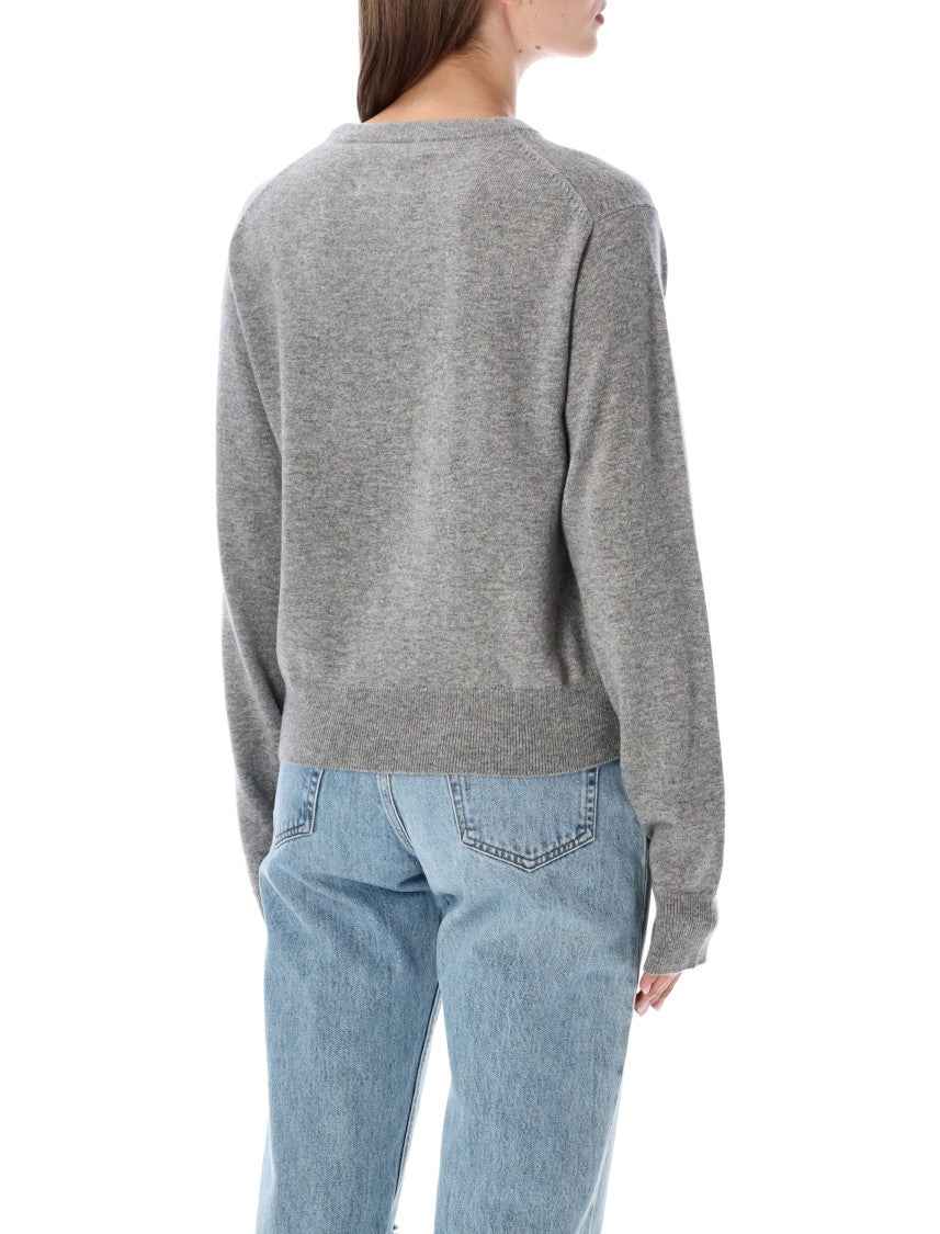 Extreme Cashmere March Lightweight Ribbed Cashmere Crewneck Sweater