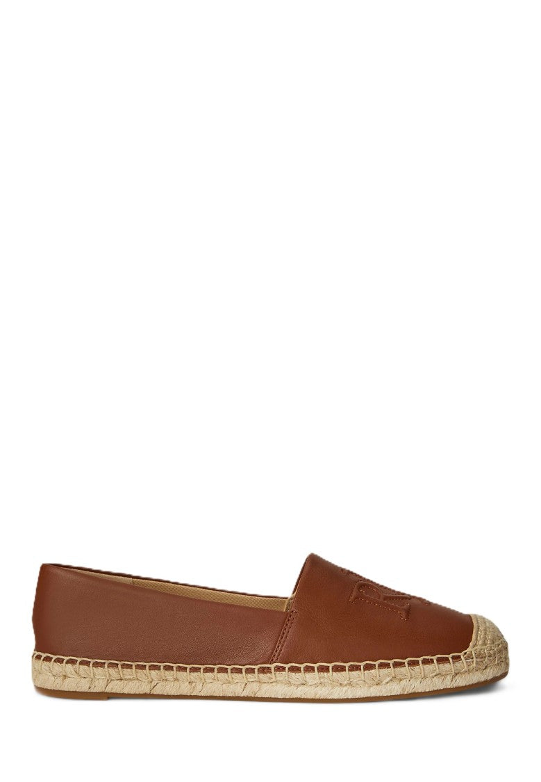 Lauren Ralph Lauren Brown Cameryn Lg 2 Leather Espadrilles