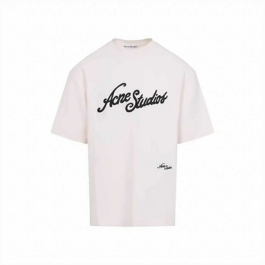 Acne Studios Minimalist Short-Sleeve T-Shirt With Signature Logo