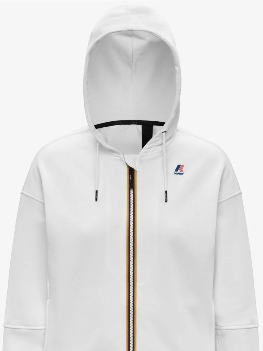 K-Way Lara Poly Cotton Cropped Hoodie