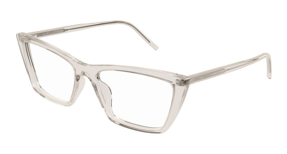 Saint Laurent Eyeglasses 737 Mica Thin Opt 004 Beige Beige Transpare 54/16/145