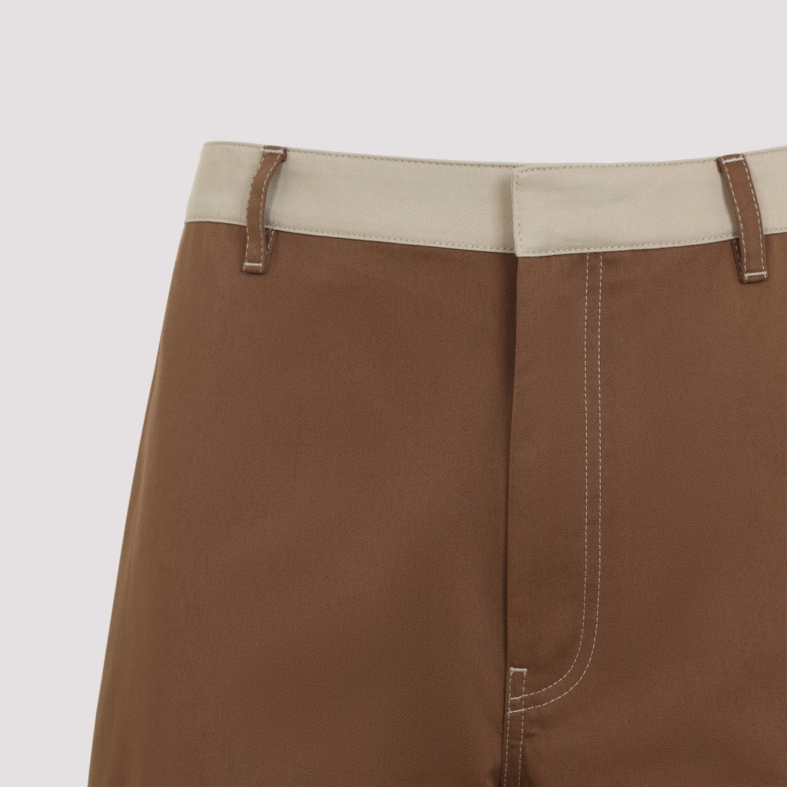 Off-White High-Waisted Wide-Leg Trousers