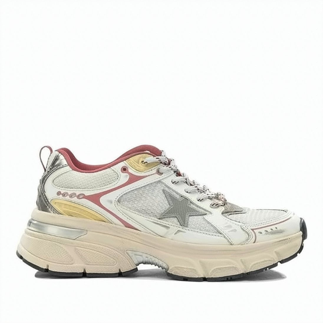 Golden Goose Silk And Nylon Textured Sole Sneakers