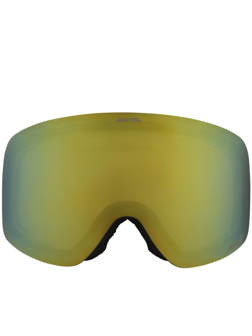 Alpina Yellow-Green Penken Q Frameless Ski Goggles