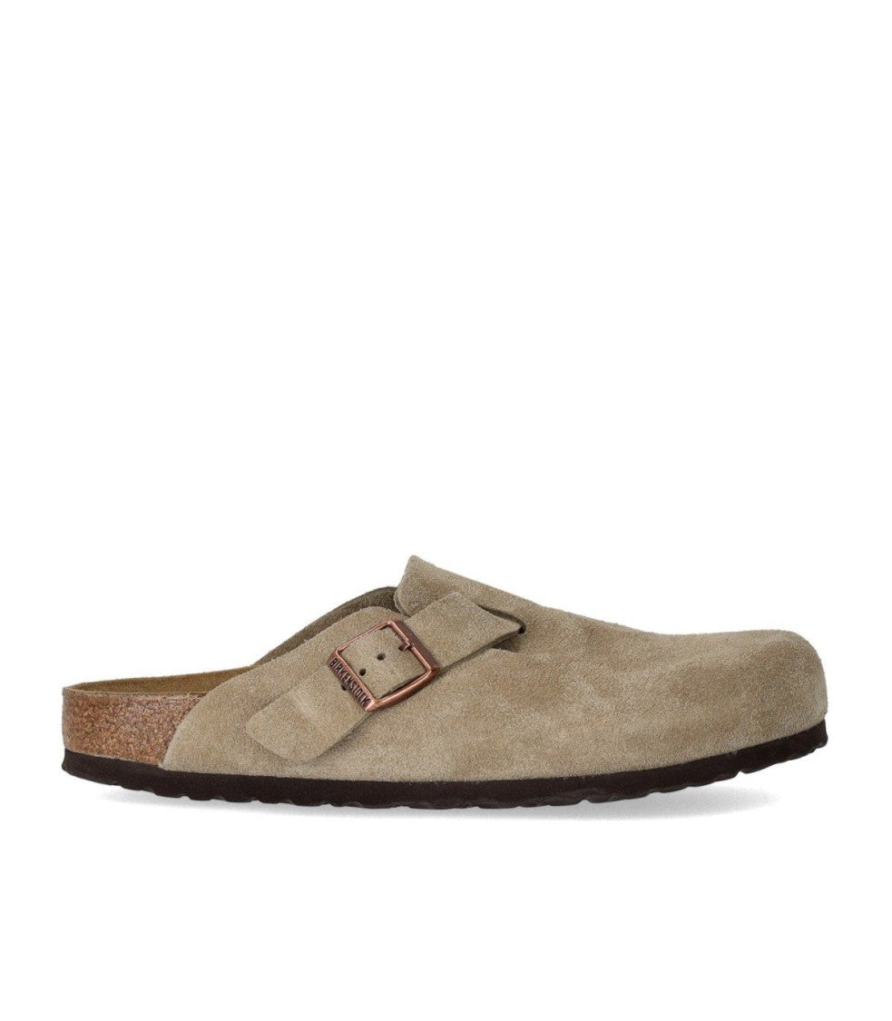 Birkenstock Boston Suede Taupe Unisex Clog