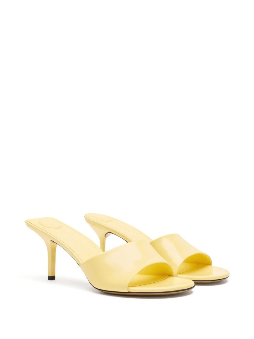 Jacquemus Les Cubisto Yellow Leather Mules