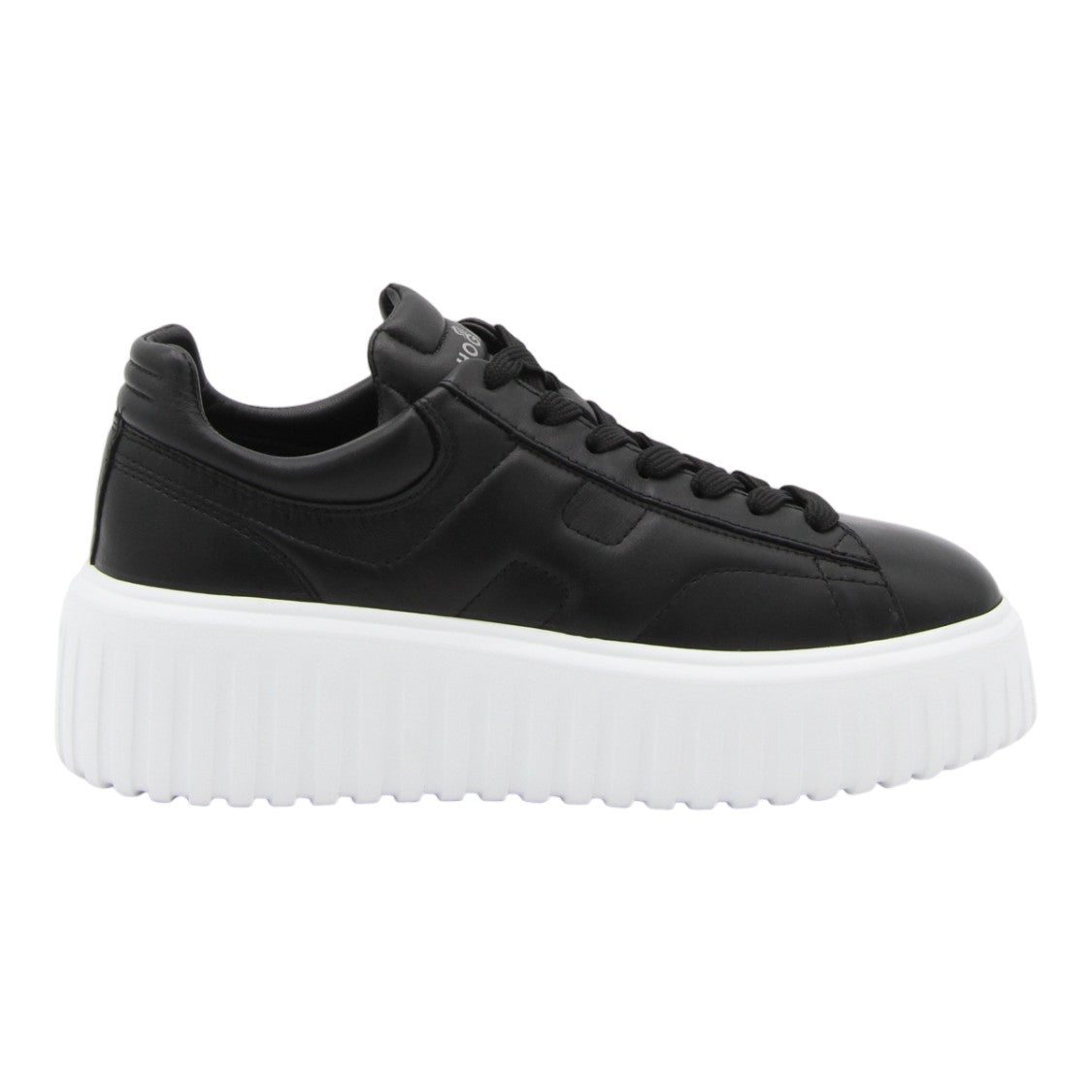 Hogan Chunky Black Sneakers With Panel Detailing