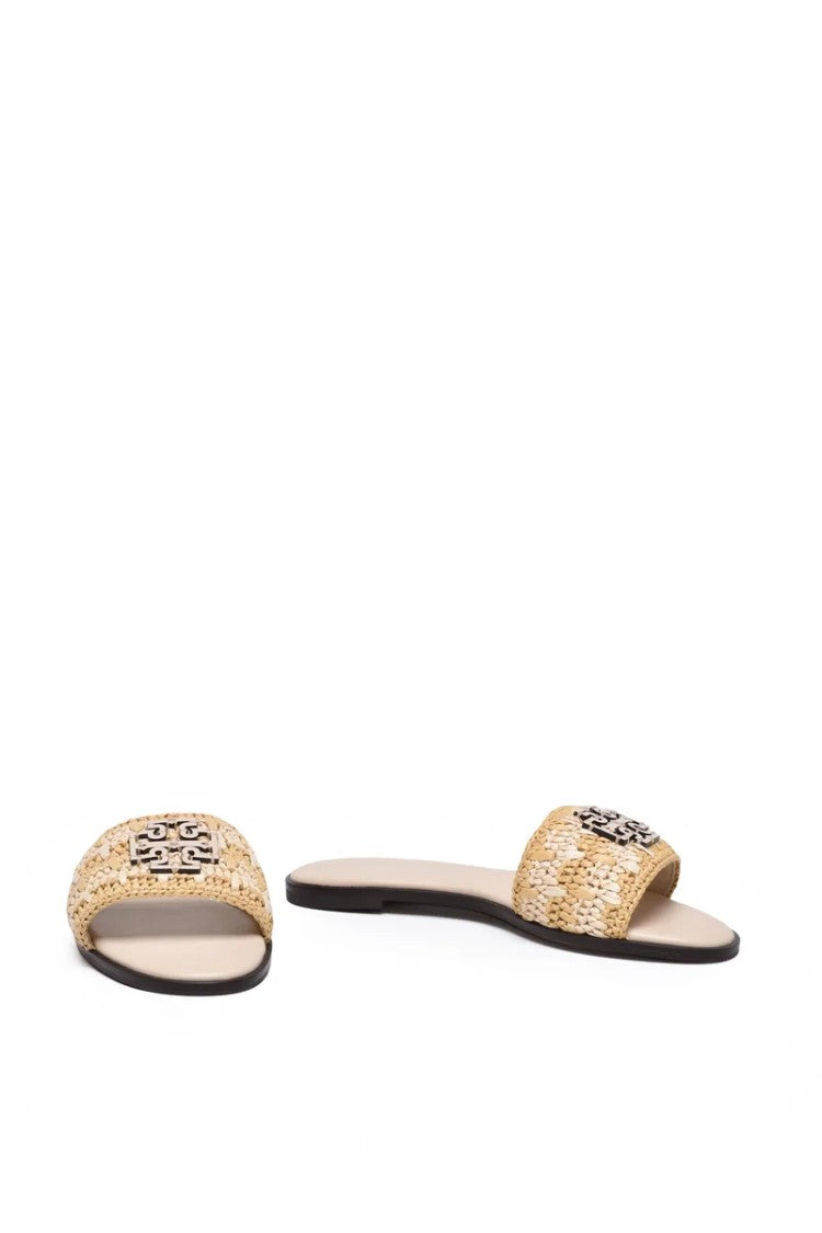 Tory Burch Raffia Sandal - Beige