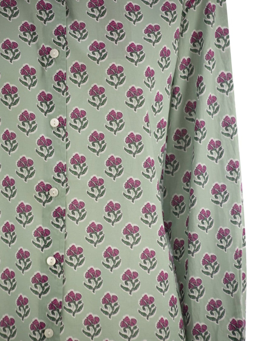 Mc2 Saint Barth Meredith - Cotton Shirt With Pattern