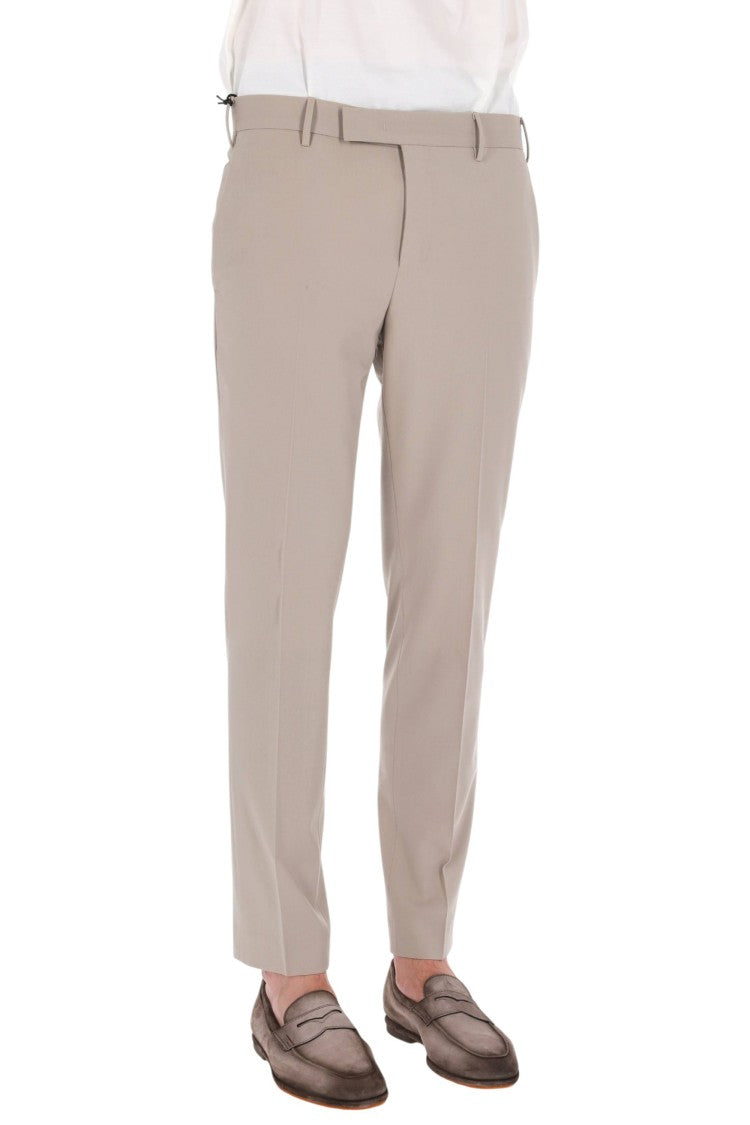 Pt Torino Dieci Fit Tropical Wool Trousers