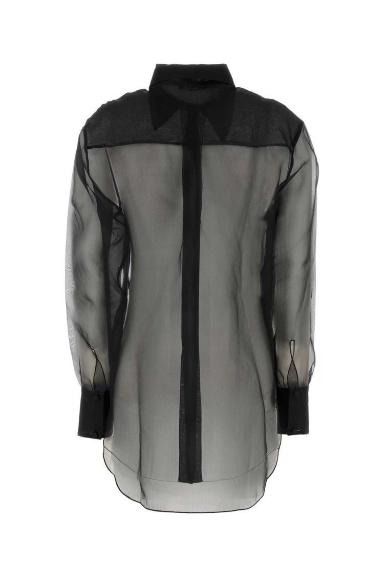 Oséree Black Organza Silk