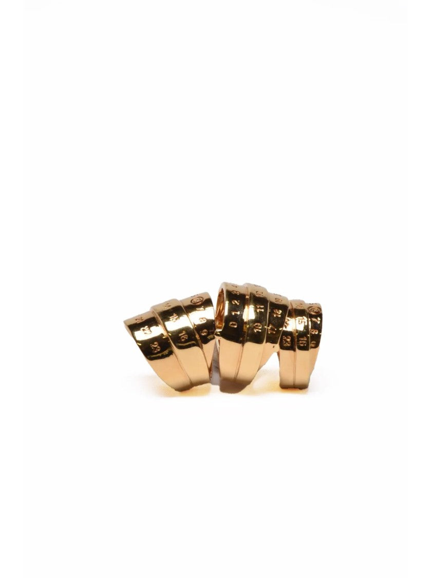 Mm6 By Maison Margiela Gold Brass Spiral Ring