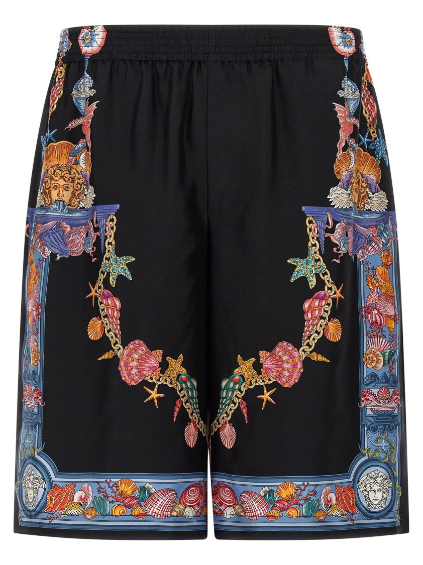 Versace 'Coral Theatre' Print Bermuda Shorts