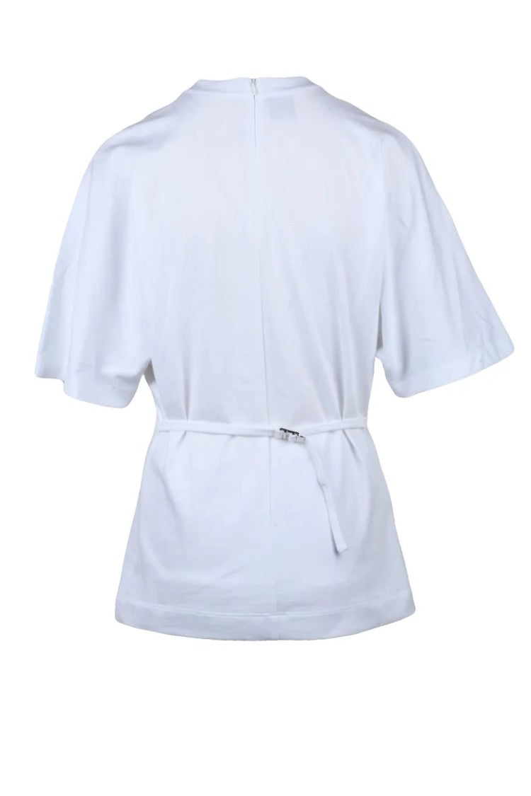 Pinko White Cotton Basic T-Shirt