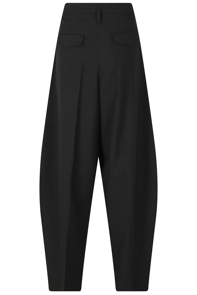 Herskind Black Dante Mid-Rise Tapered Stretch Pants