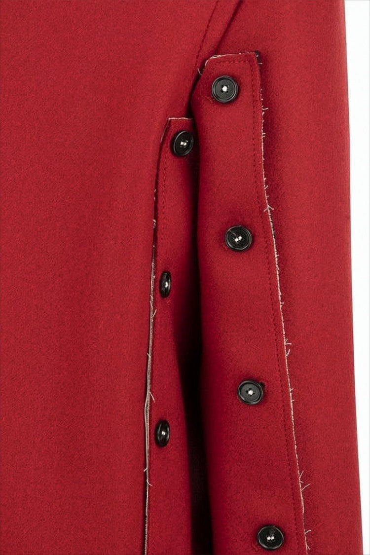 Marni Double-Breasted Cropped Wool Coat With Unique Button Detailing