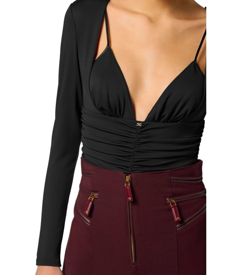 Elisabetta Franchi Black Bodysuit
