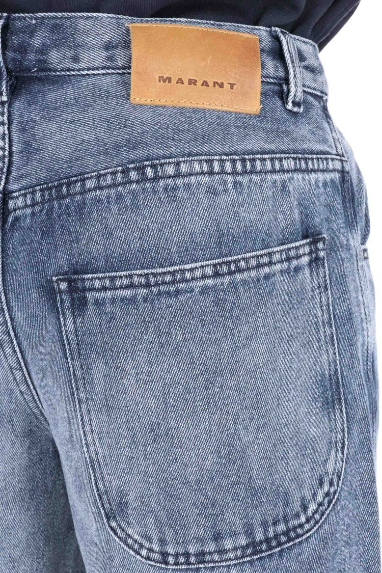 Isabel Marant Jenter Lyocell And Cotton Jeans