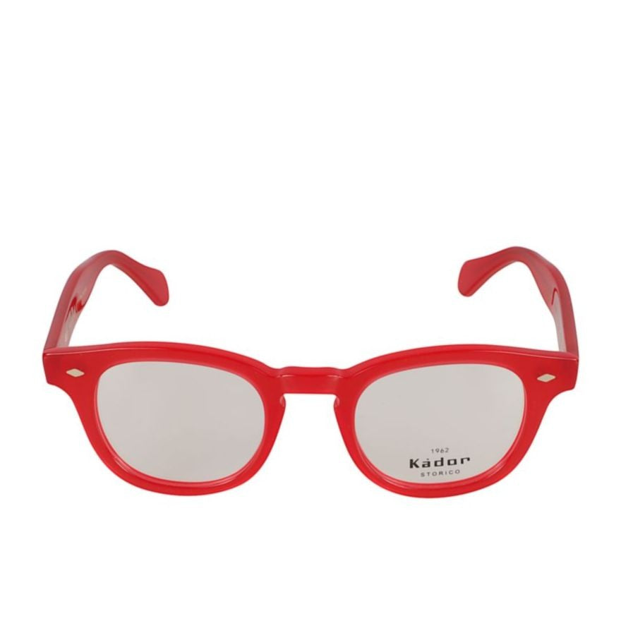 Kador Jolly Cal 49 Rounded Square Red Acetate Eyeglasses