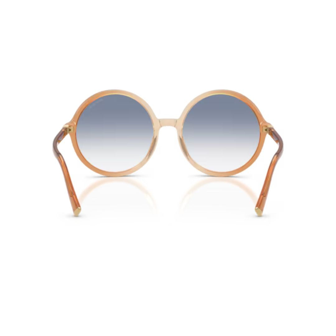 Miu Miu 0Mu B02s Gradient Blue-Tinted Round Sunglasses