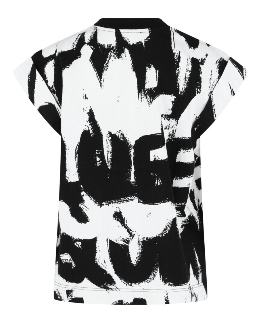Alexander Mcqueen Graffiti Print T-Shirt