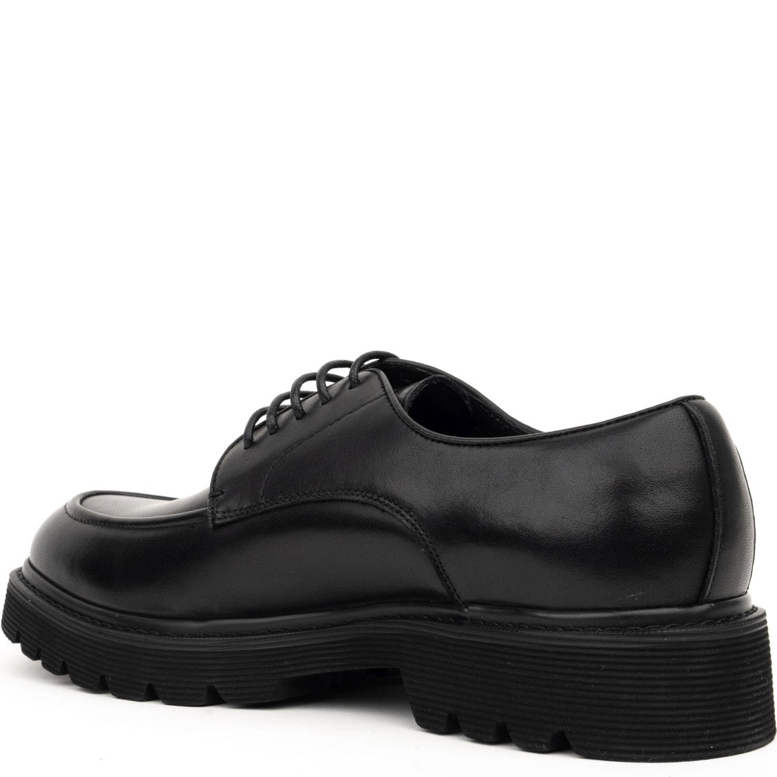 Sergio Moretti Lace-Up Black Leather Formal Shoes