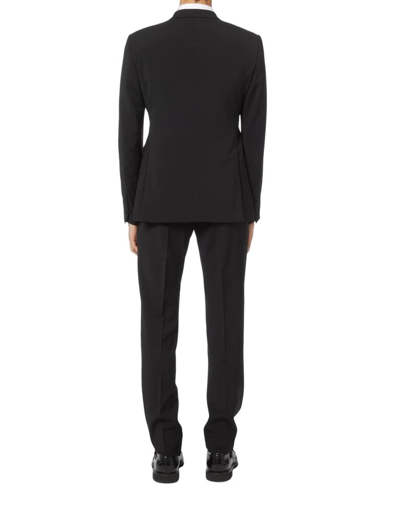 Emporio Armani Two-Piece Regular Fit Suit With Notch Lapel And Pleated Trousers