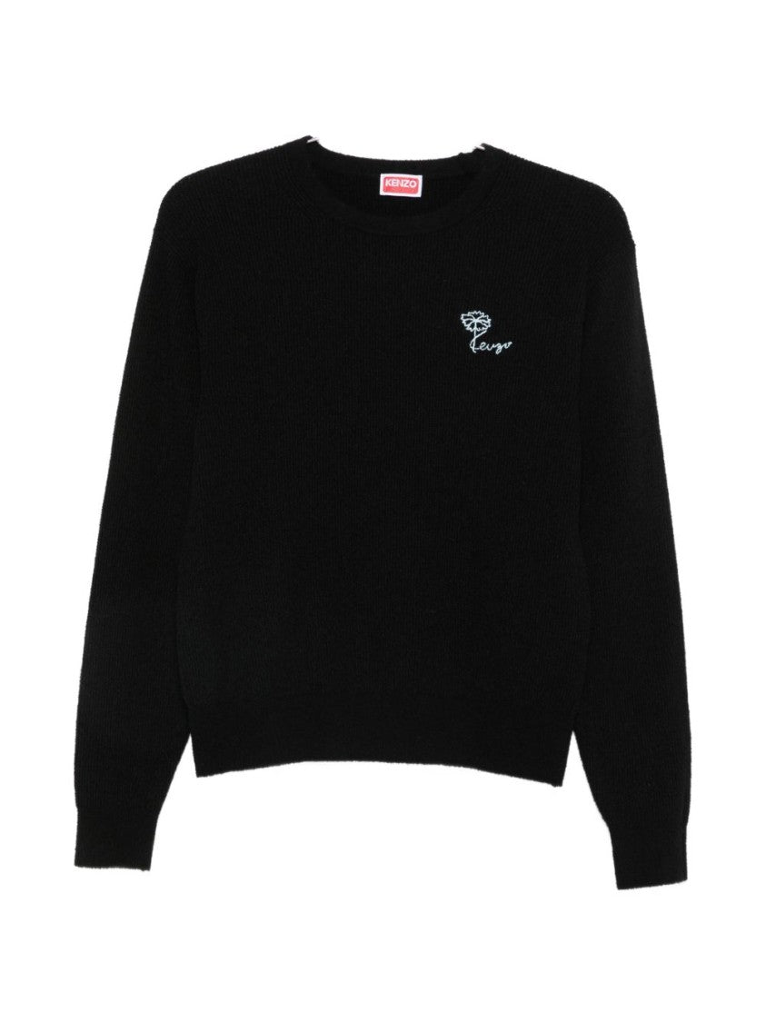 Kenzo Black Crew Neck Knit Sweater