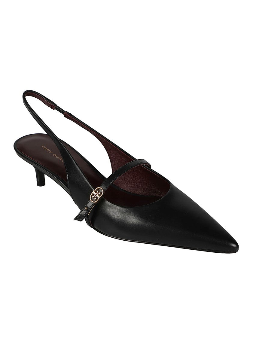 Tory Burch Double Buckle Slingback Mary Jane Pumps