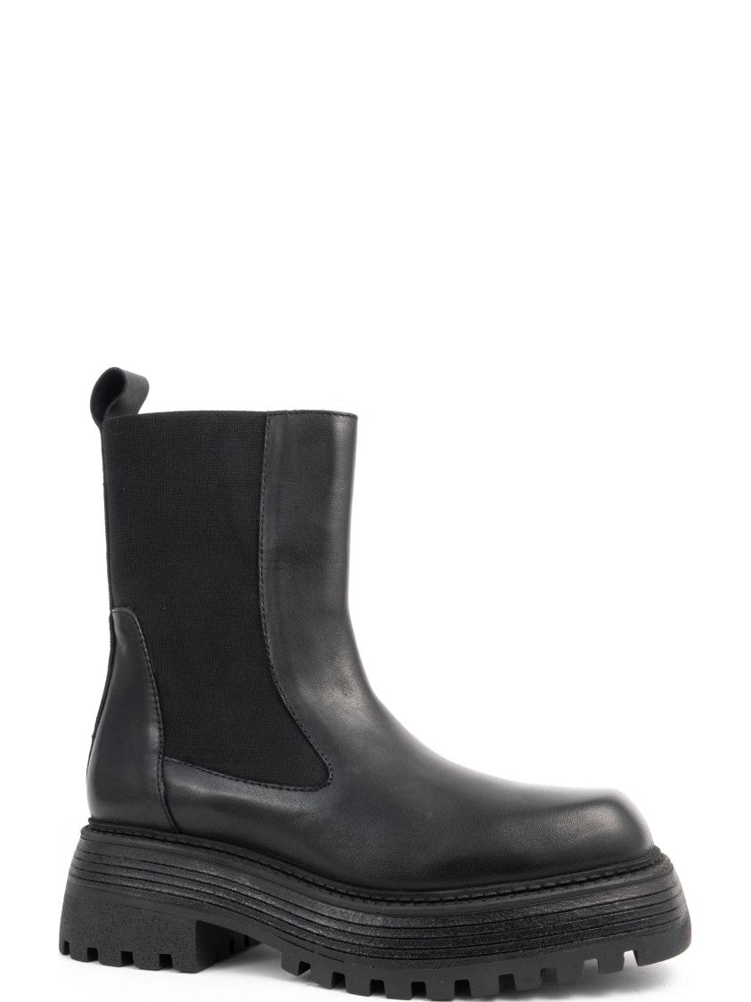 Sergio Moretti Ankle Boots With Smooth Leather