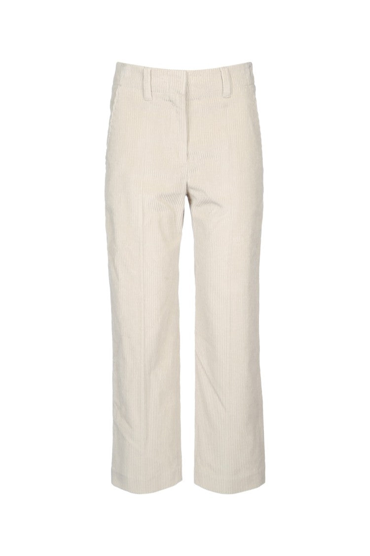 Brunello Cucinelli Straight-Leg Pants With Mid-Rise Waist