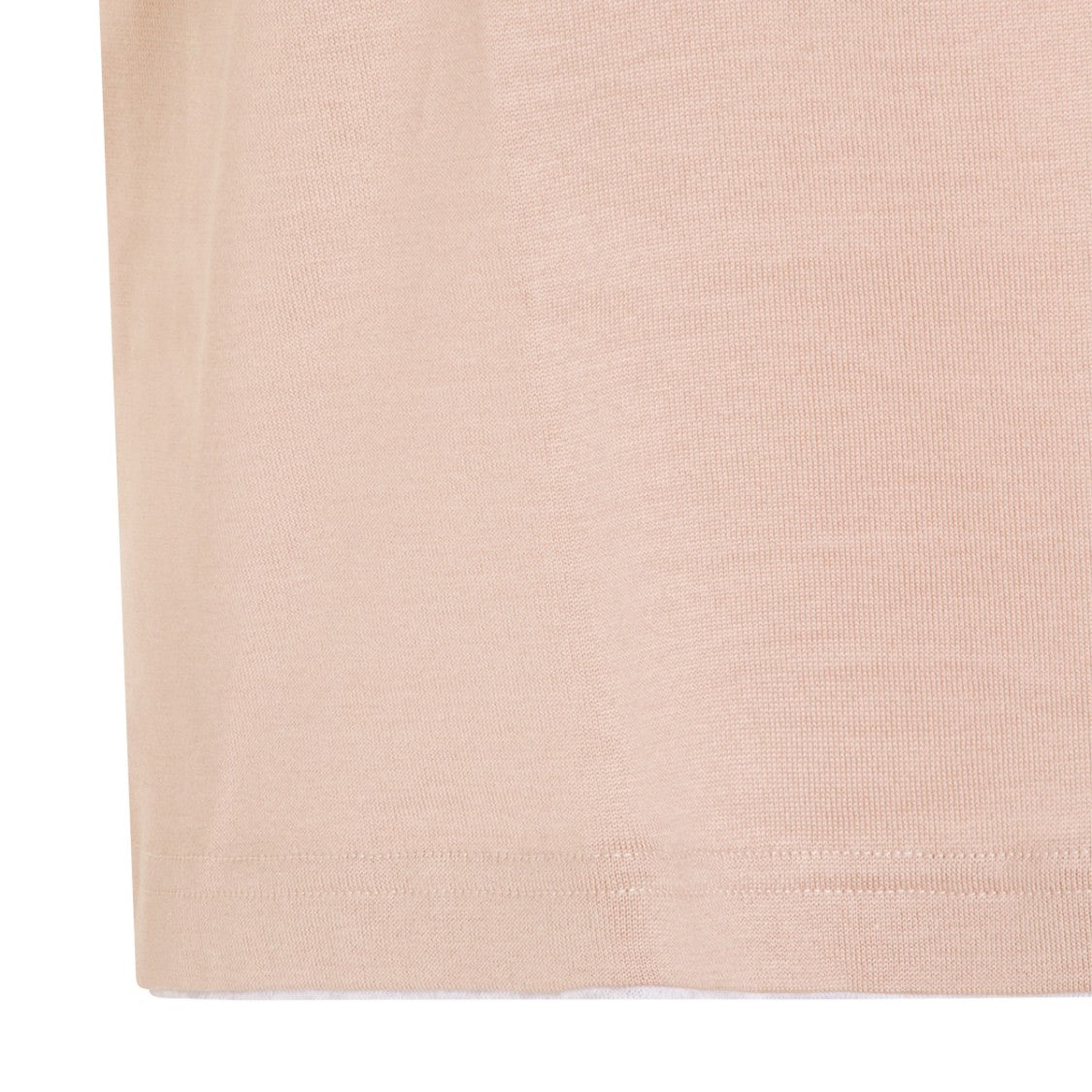 Eleventy Smooth Beige Crew Neck T-Shirt With Minimalist Design