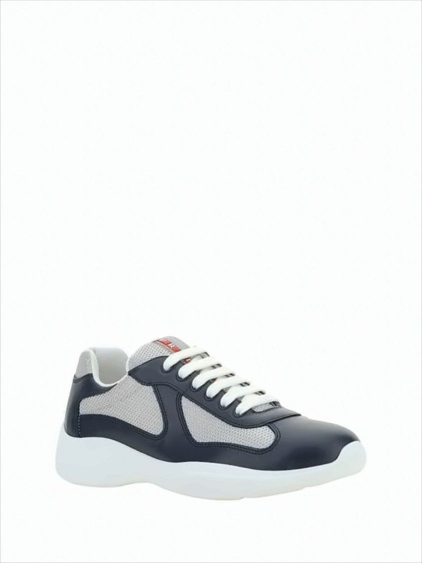 Prada Low-Top Sneakers With Smooth Leather