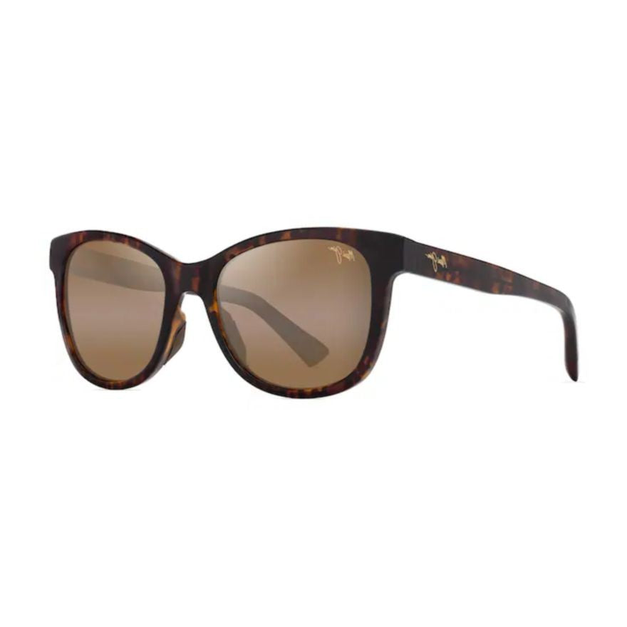 Maui Jim Kiopaa Tortoiseshell Pattern Rectangular Frame Sunglasses