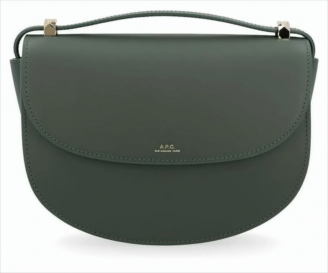 A.P.C. Structured Cowhide Crossbody Bag