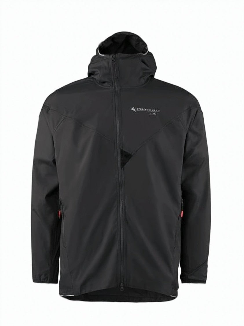 Klattermusen Minimalist Black Klattermusen Jacket With Reflective Details