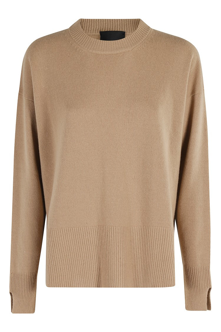 Roberto Collina Crew Neck Sweater With Side Slitscollina
