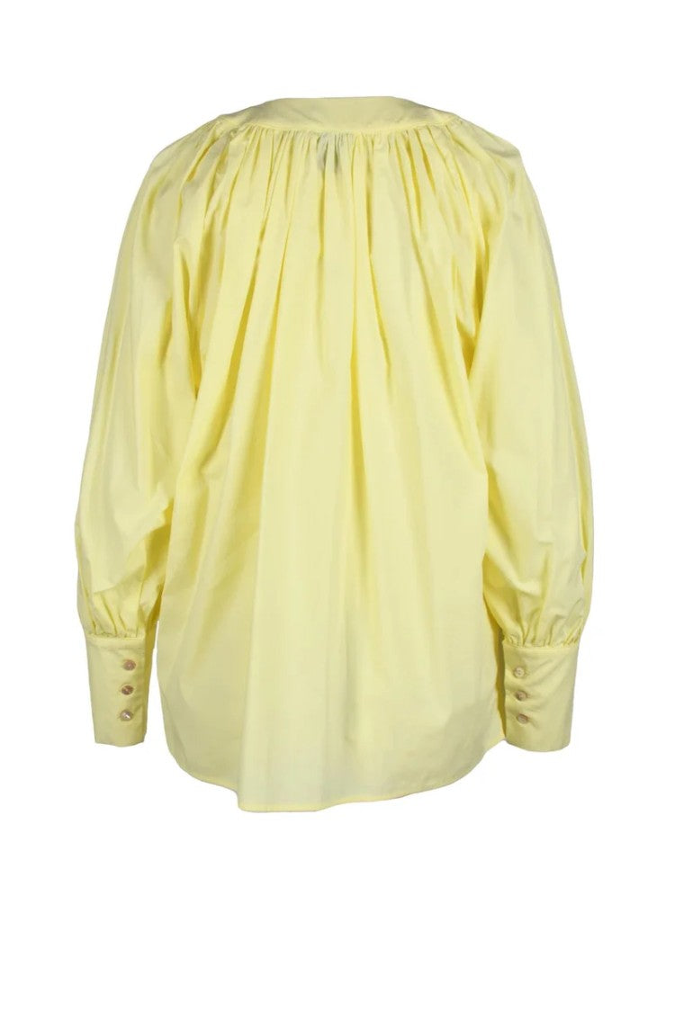 L Autre Chose Yellow Cotton Blouse