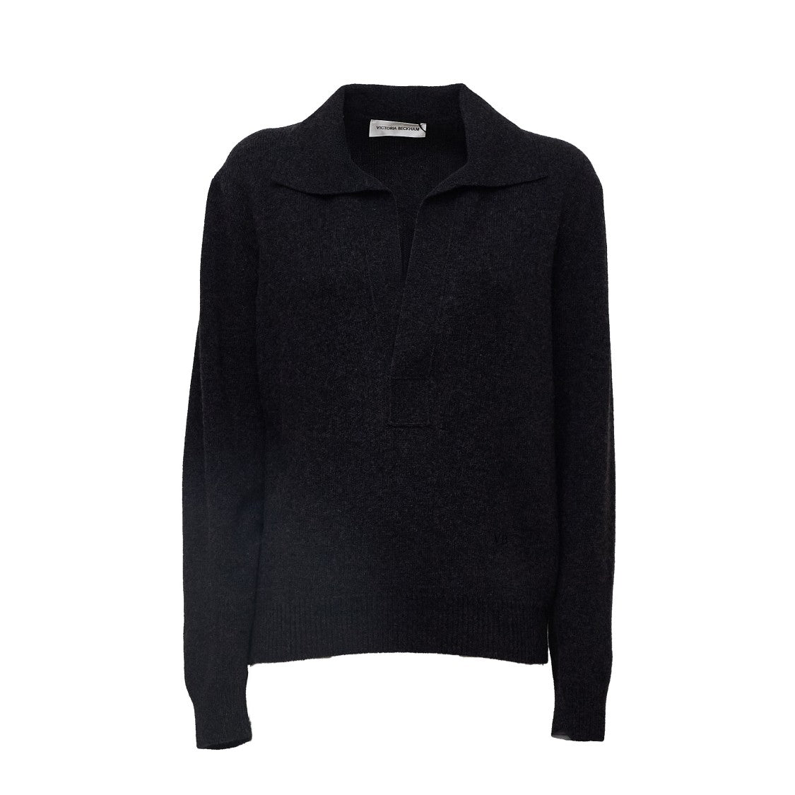 Victoria Beckham Cashmere-Blend Polo Collar Sweater