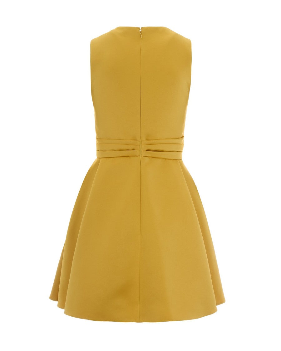 Elisabetta Franchi Sun Duchesse Dress With Jewel Detail