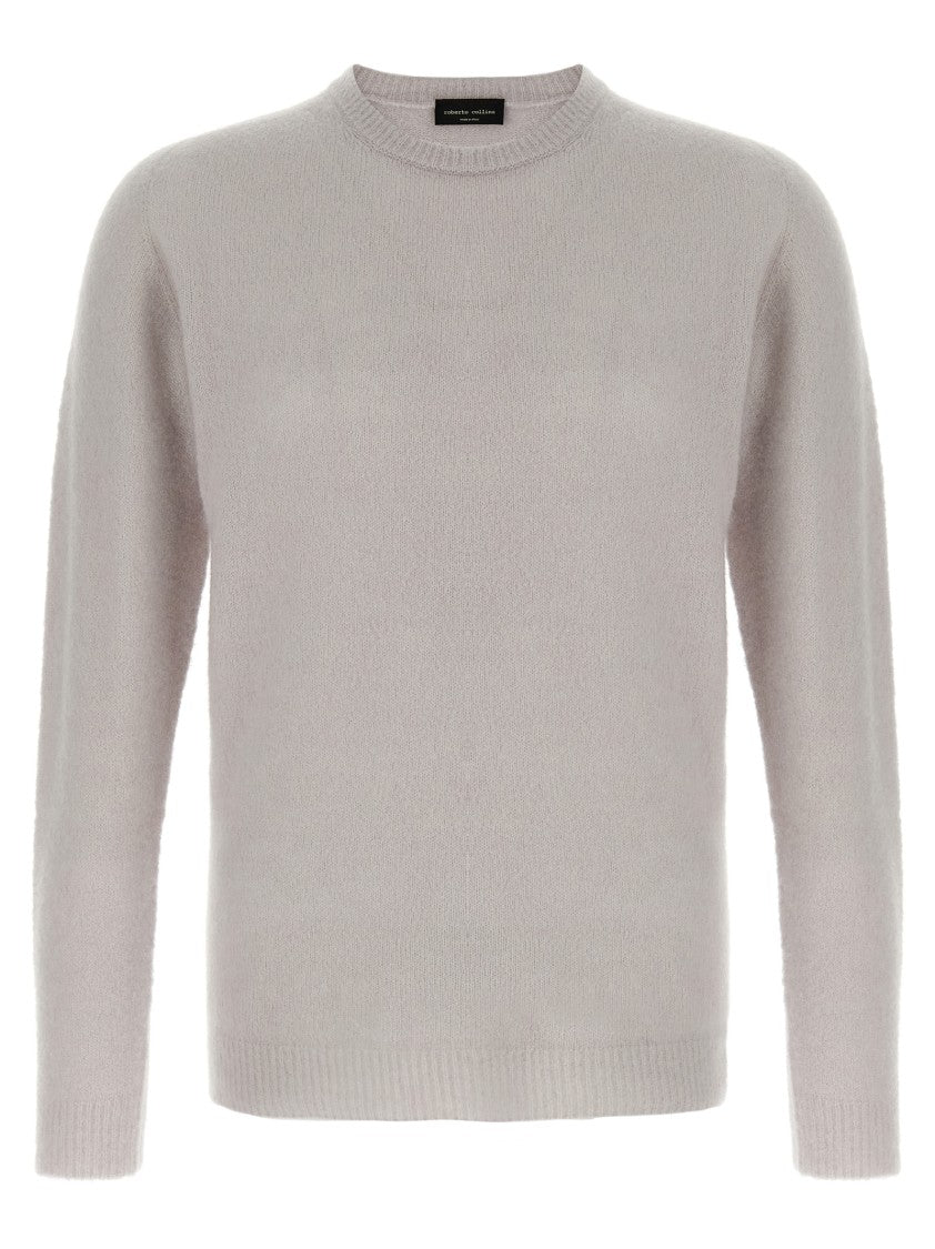 Roberto Collina Cashmere And Silk Blend Sweater With Classic Crew Neck