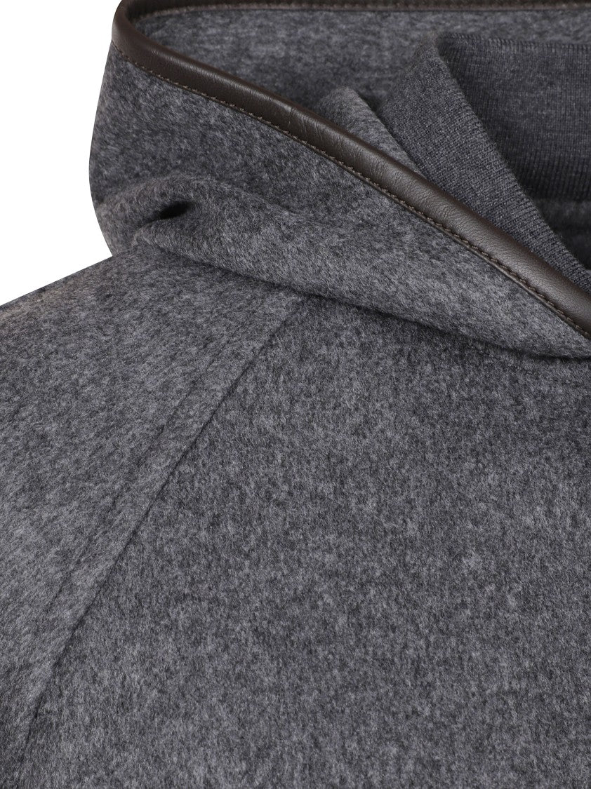 Bottega Veneta Relaxed-Fit Hooded Coat With Textured Fabric
