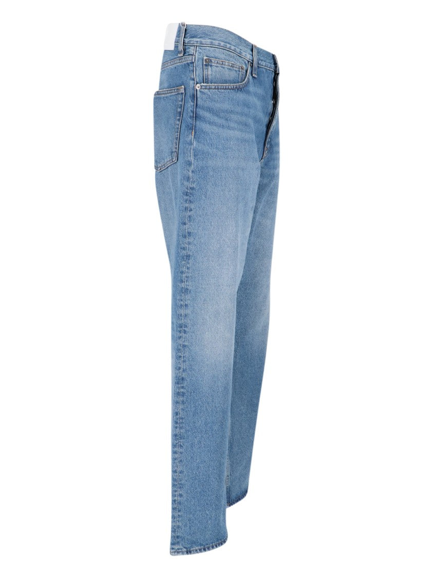 Sunflower Straight-Leg Light Blue Cotton Denim Jeans