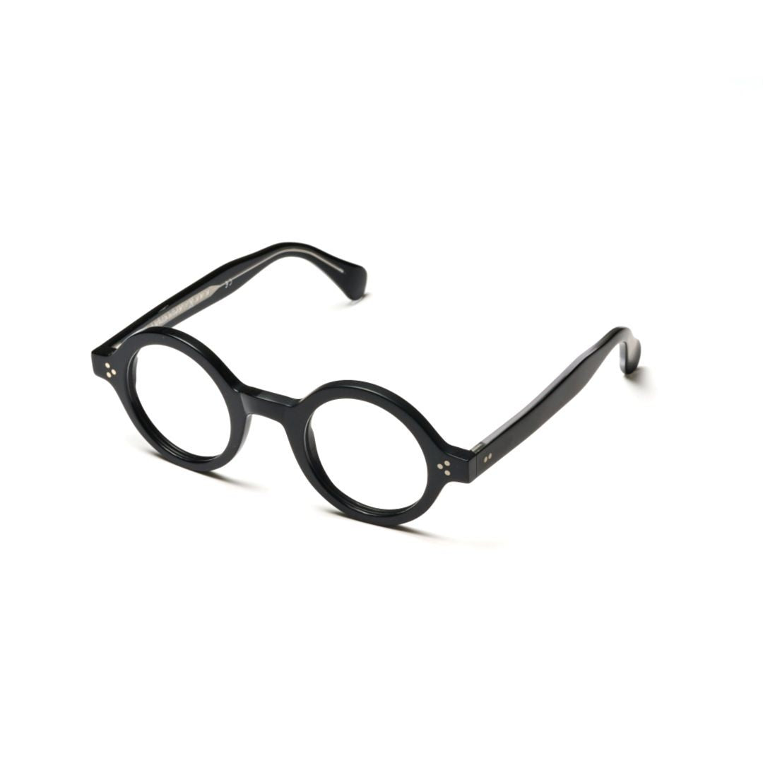 Kador Arkistar/K-45 Bold Round Frame Kador Sunglasses In Glossy Black Finish