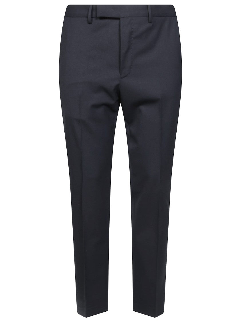 Pt01 Stretch Wool-Blend Tailored Straight-Leg Pants