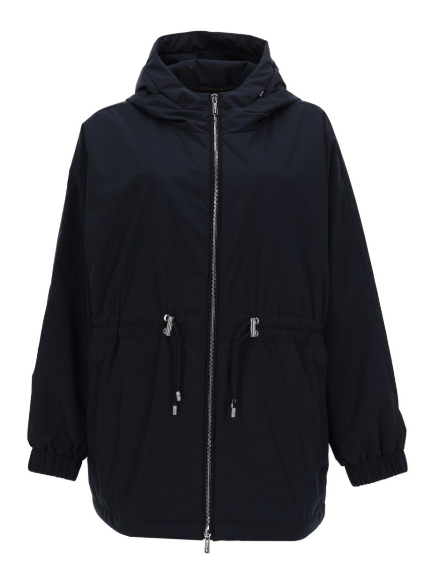 Moorer Neutral Galilea-Stp Drawstring Waist Jacket