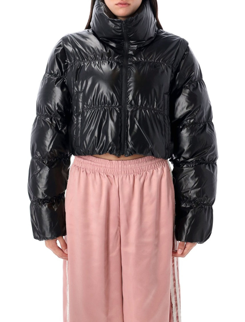 Adidas Essential Glossy Cropped Puff Jacket