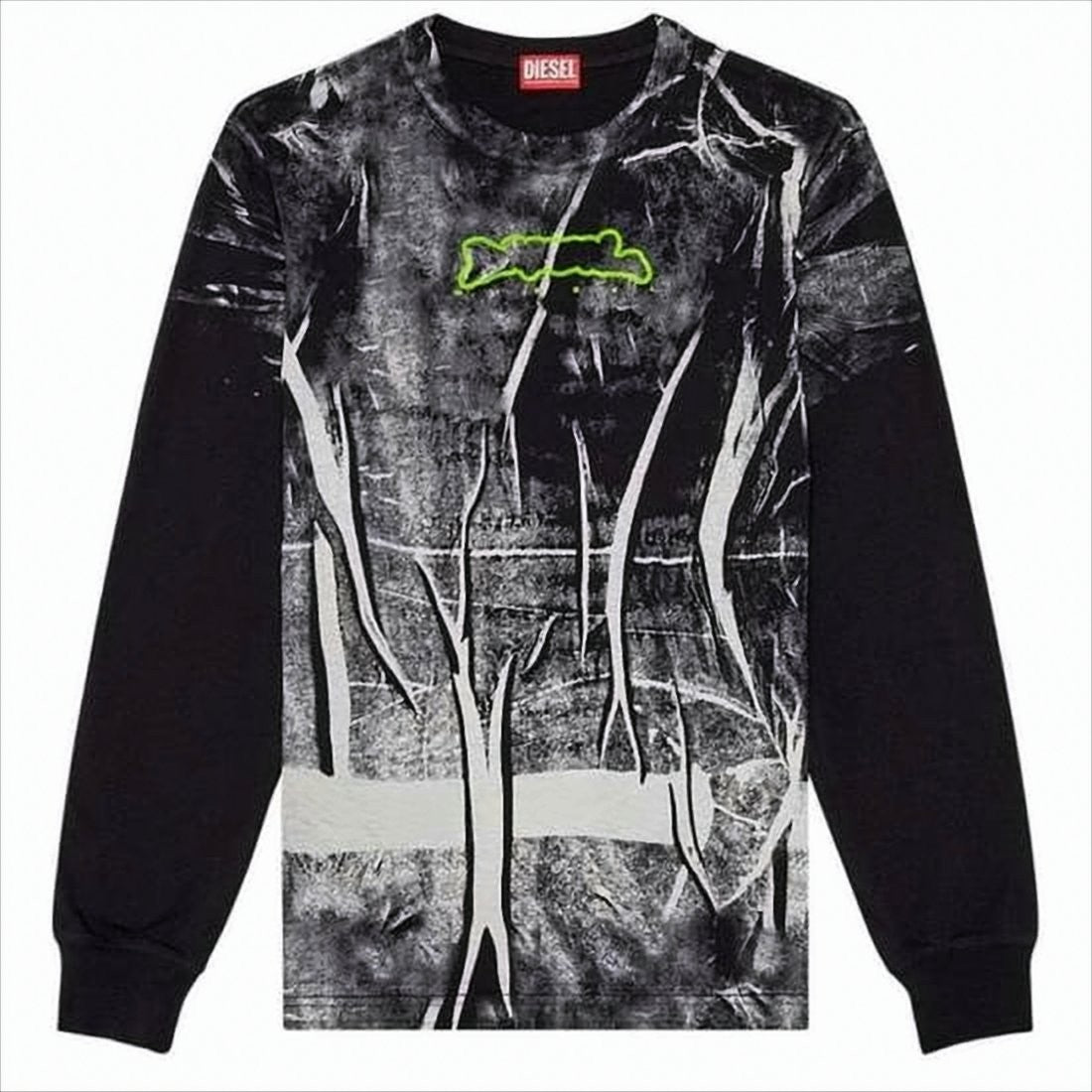 Diesel Abstract Graphic Long-Sleeve T-Shirt