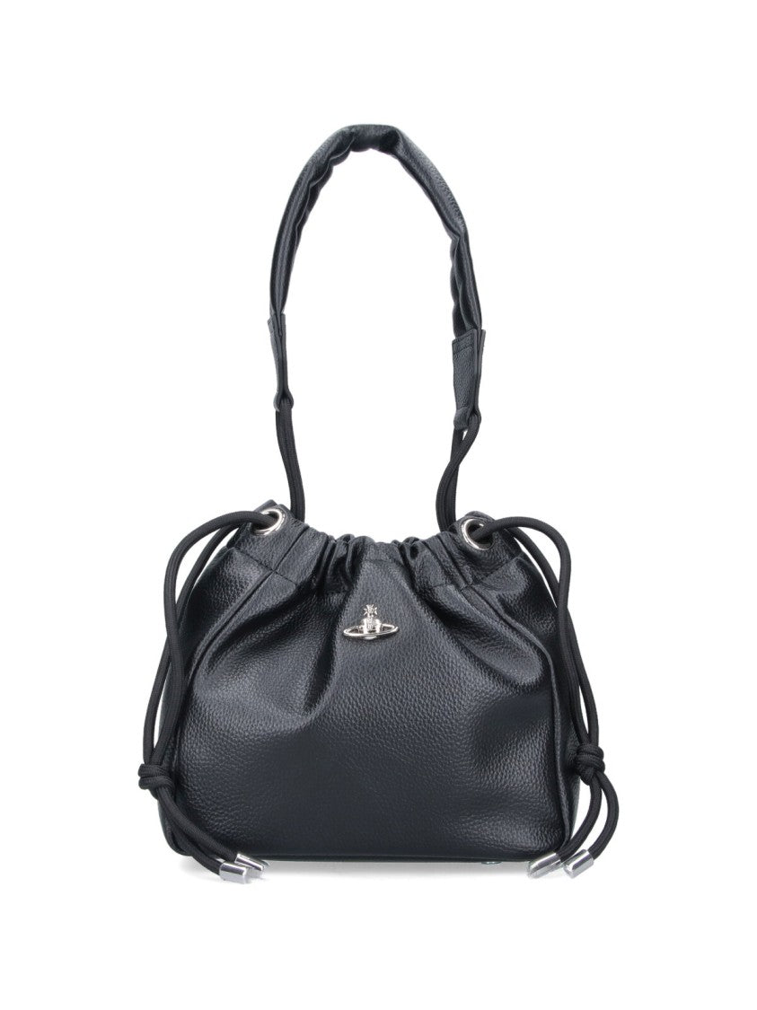Vivienne Westwood "Hilary" Mini Bucket Bag – Black