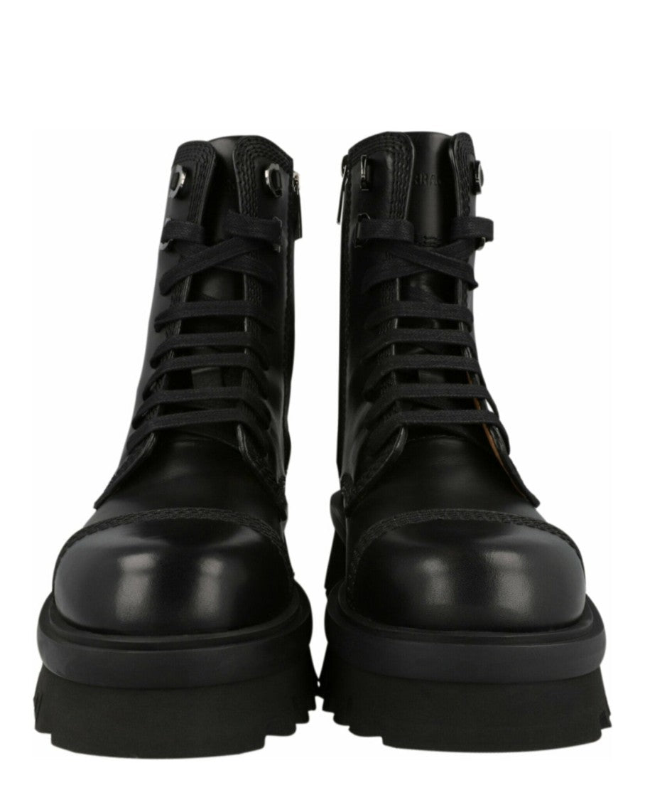 Ferragamo Faraway Demi Combat Boots